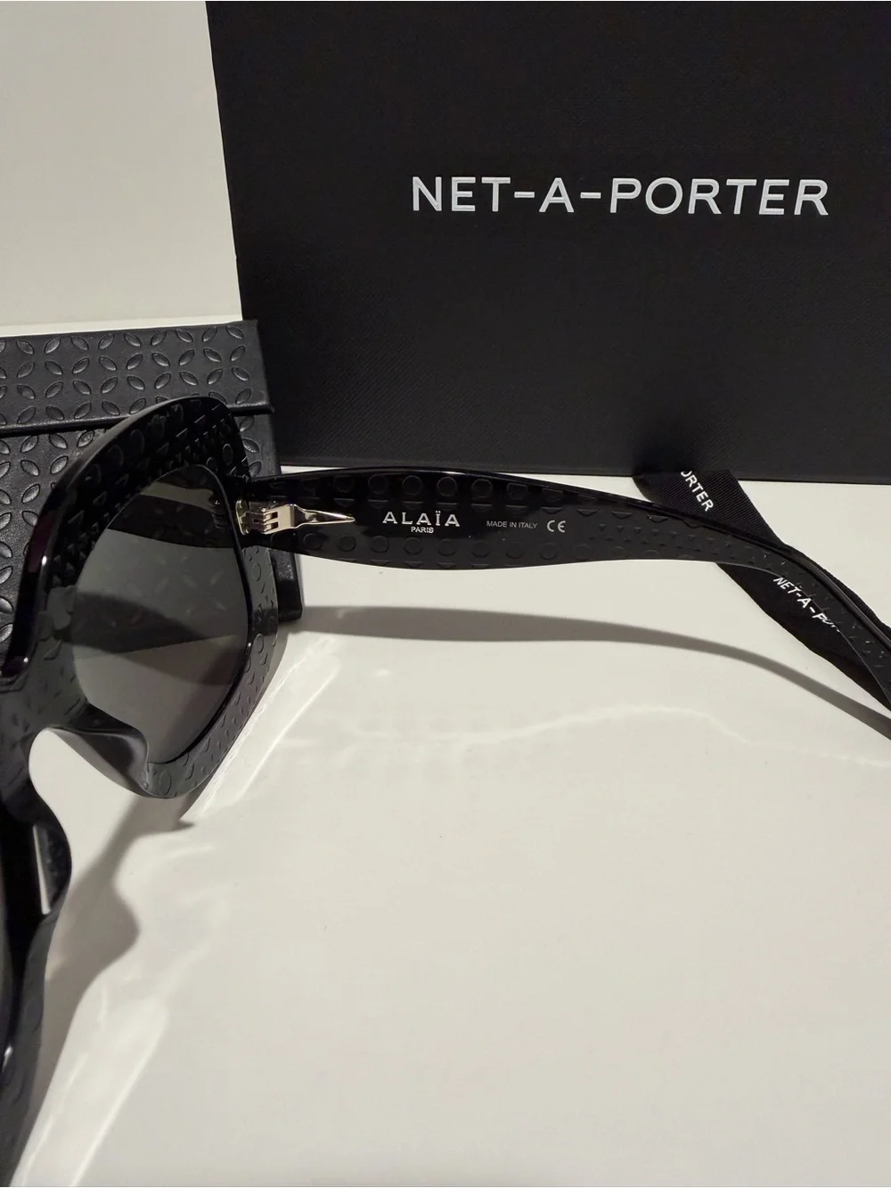 ALAÏA EYEWEAR Square-frame acetate sunglasses